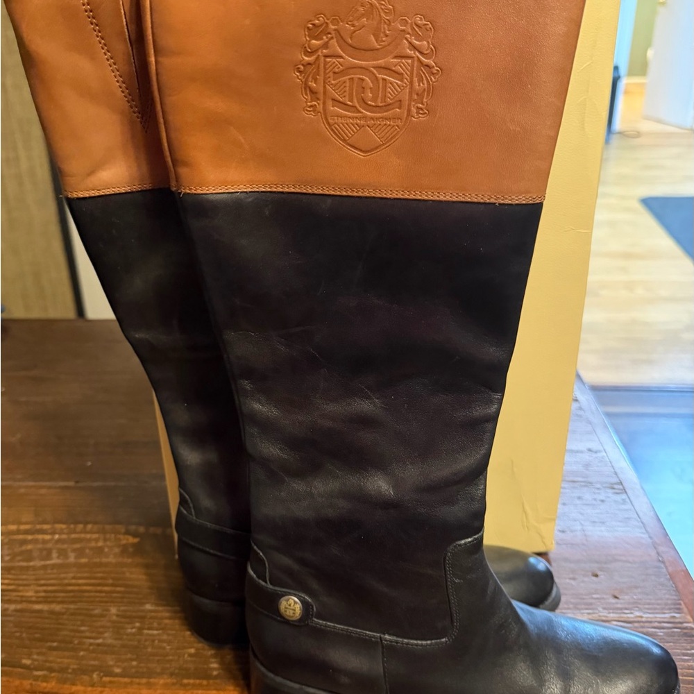 Etienne Aigner Brown Leather Interior